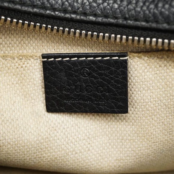 GUCCIAuth  Soho Shoulder Bag 308364 Women's Leather Shoulder Bag Black - Picture 5 of 10